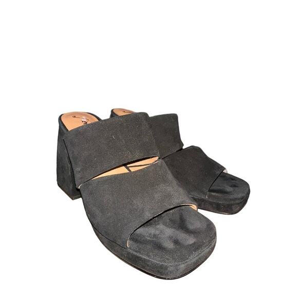 Free People Love is Everywhere Platform Sandal Black Size 38.5 US 8.5 - Picture 3 of 7